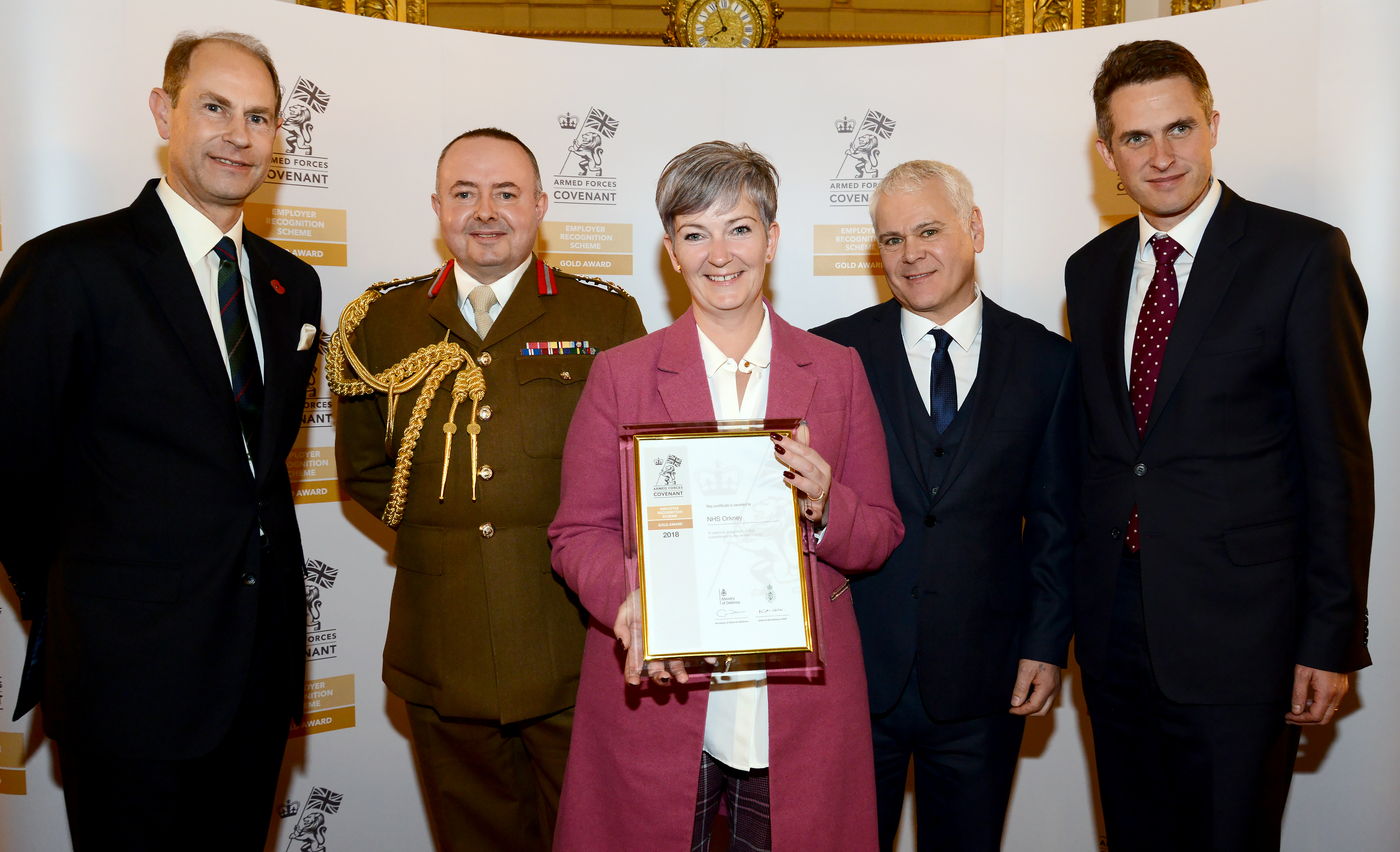 NHS Orkney Gold Recogntion award photo