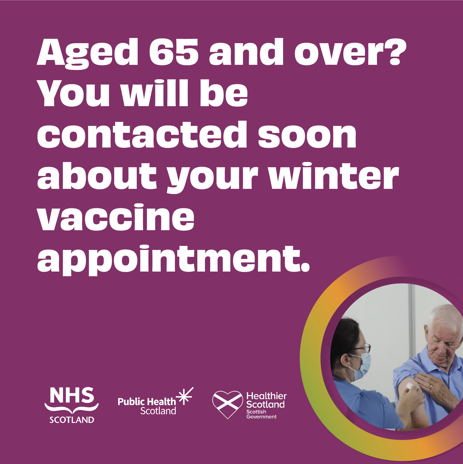 Aged 65+ image for Winter Vaccines 