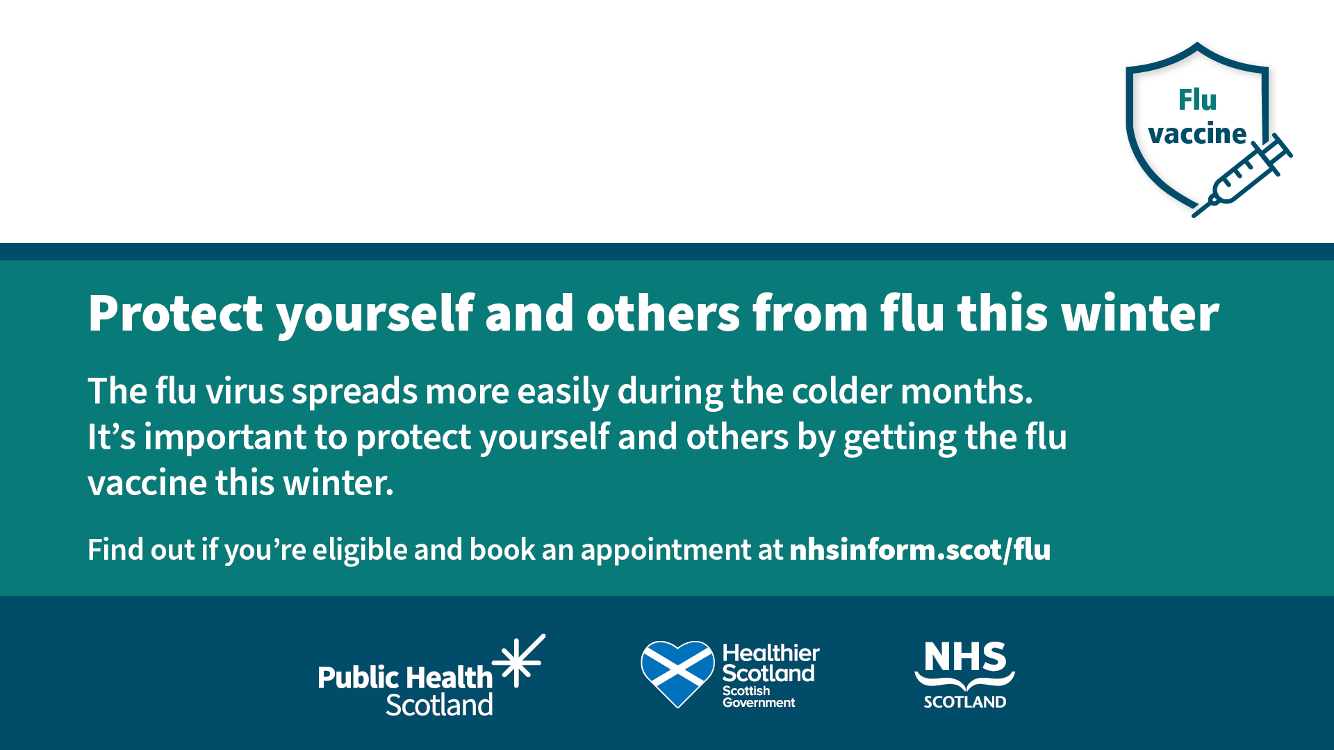 Flu vaccine reminder information